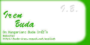 iren buda business card